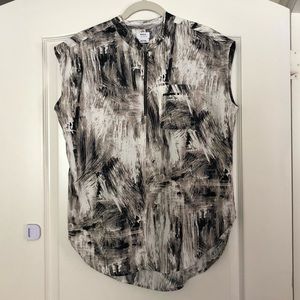 RVCA zipper front blouse